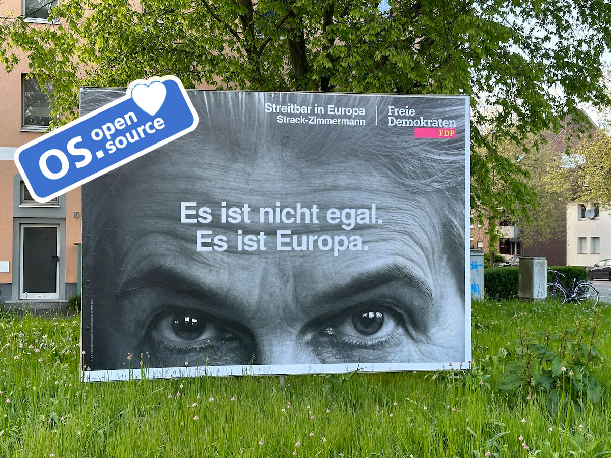 Wahlplakat Strack-Zimmermann