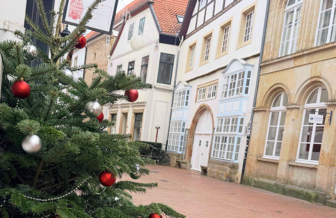 Weihnachtsbaum in der Osnabrücker Altstadt