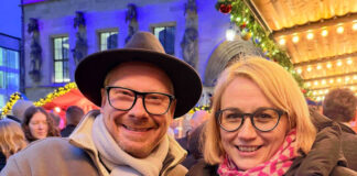 Bernd Kracke Jr., 1. Vorsitzender des Schaustellerverbandes Weser-Ems e.V. und Katharina Pötter, Oberbürgermeisterin der Stadt Osnabrück