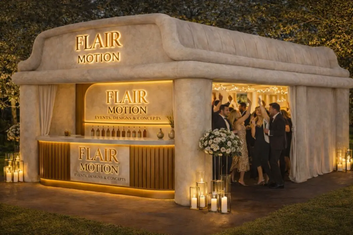 Flair-Pop-up-Zelt und -Bar